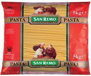 Linguine Pasta Dried 5kg Bag San Remo (1#)