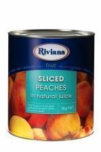 Peaches Sliced A9 Tin Riviana