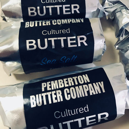 Cultured Butter (Sea Salt) 225g Rolls - Pemberton (Pre Order 3 Days)