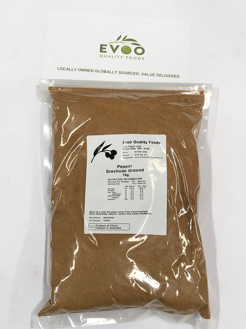 Szechuan Pepper Ground 1kg Bag EVOO