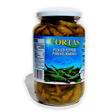 Green Whole Pickled Peppers Piments Marines 850g Cortas