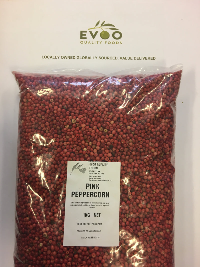 Pink Peppercorn Dried 1kg Dried EVOO