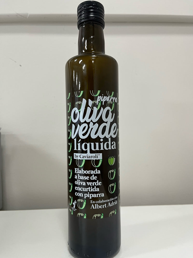 Piparra Green Olive Sauce/Dressing 500mL Bottle Caviaroli (Spanish Product)