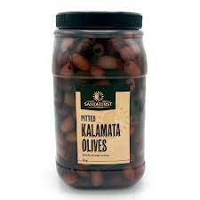 Kalamata Pitted Olives in Brine 2kg Tub Sandhurst
