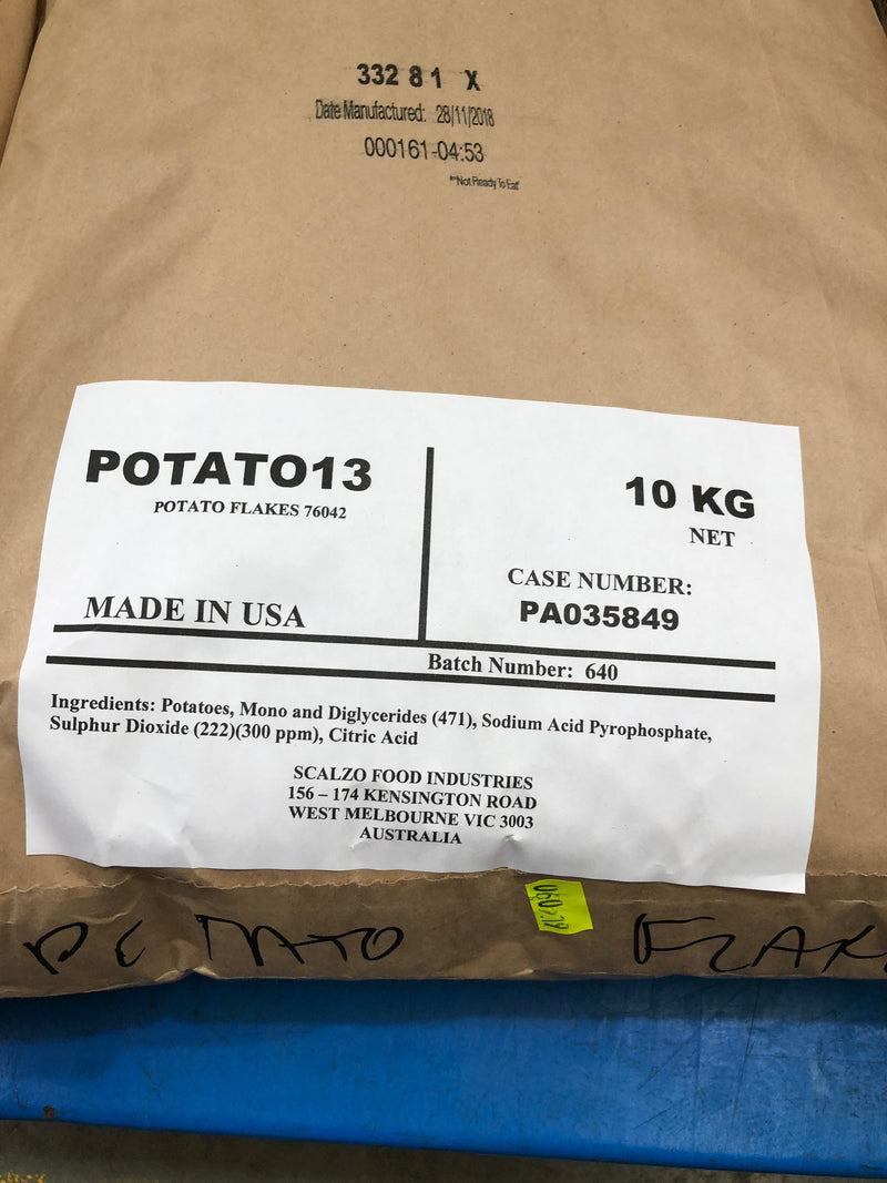 Potato Flakes 10kg Bag (Pre Order 2 days)