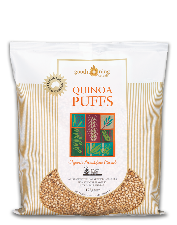 Quinoa Puffs 175g Good Morning (Pre Order 7 days)