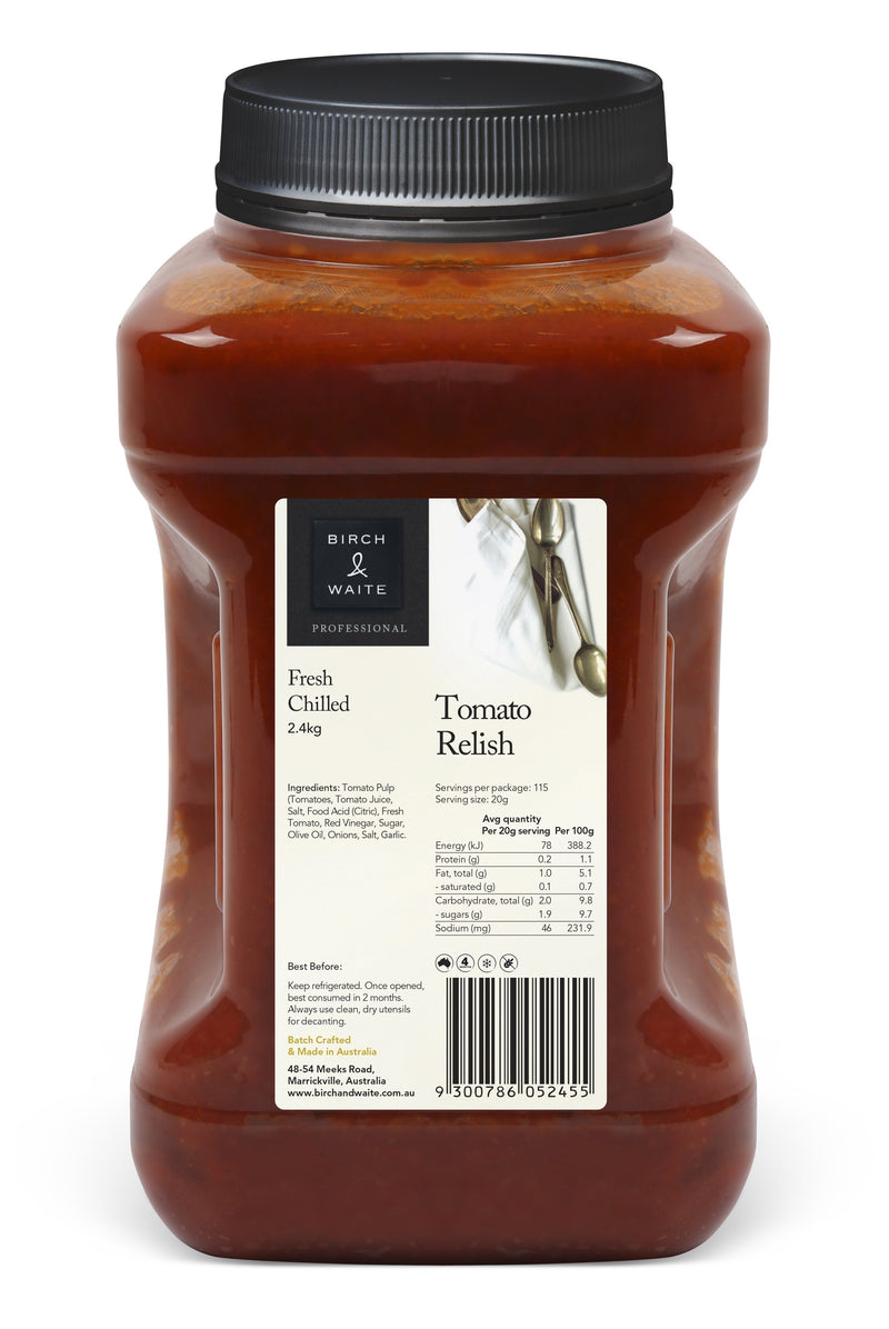 Tomato Relish 2.4kg Tub Birch & Waite