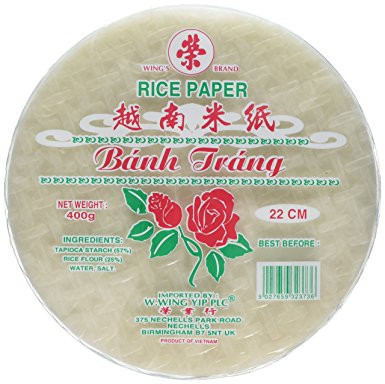 Vietnamese Rice Paper Sheets 16cm Round Rose (Small) (pre order)