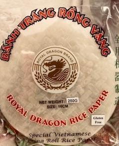 Rice Paper Gluten Free 250g Royal Dragon (Banh Trang Rong Vang)