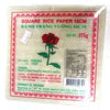 Vietnamese Rice Paper Sheets 22cm Rose (Large) Square (340g Packet )