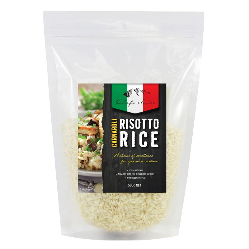 Carnaroli Risotto Rice 500g Chefs Choice Bag Chefs Choice