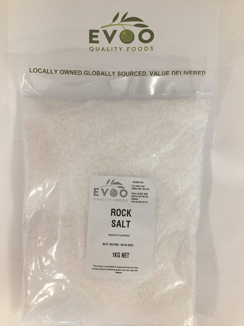 Rock Salt 1kg Bag Evoo