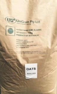 Rolled Oats 15kg Bulk Bag  Uni Grain