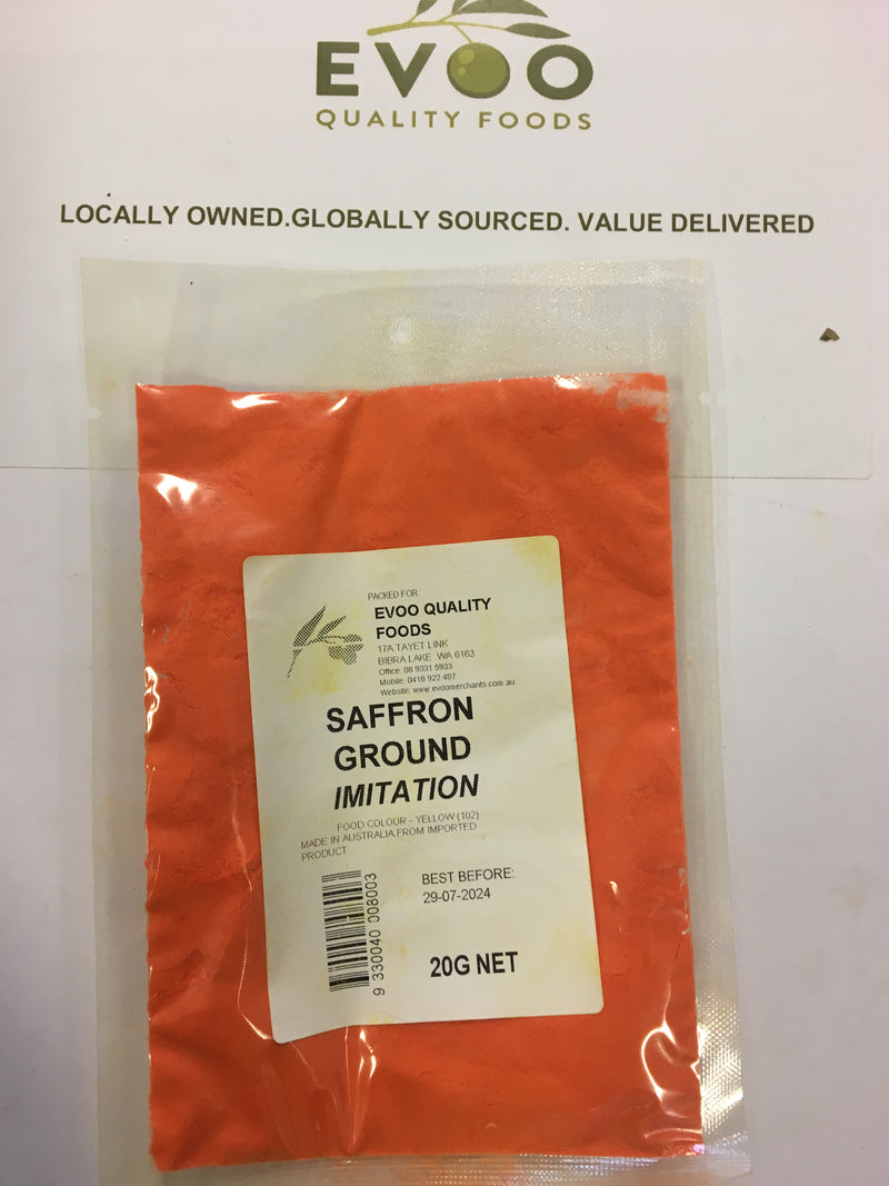 Saffron Ground Imitation 20g Bag EVOO QF