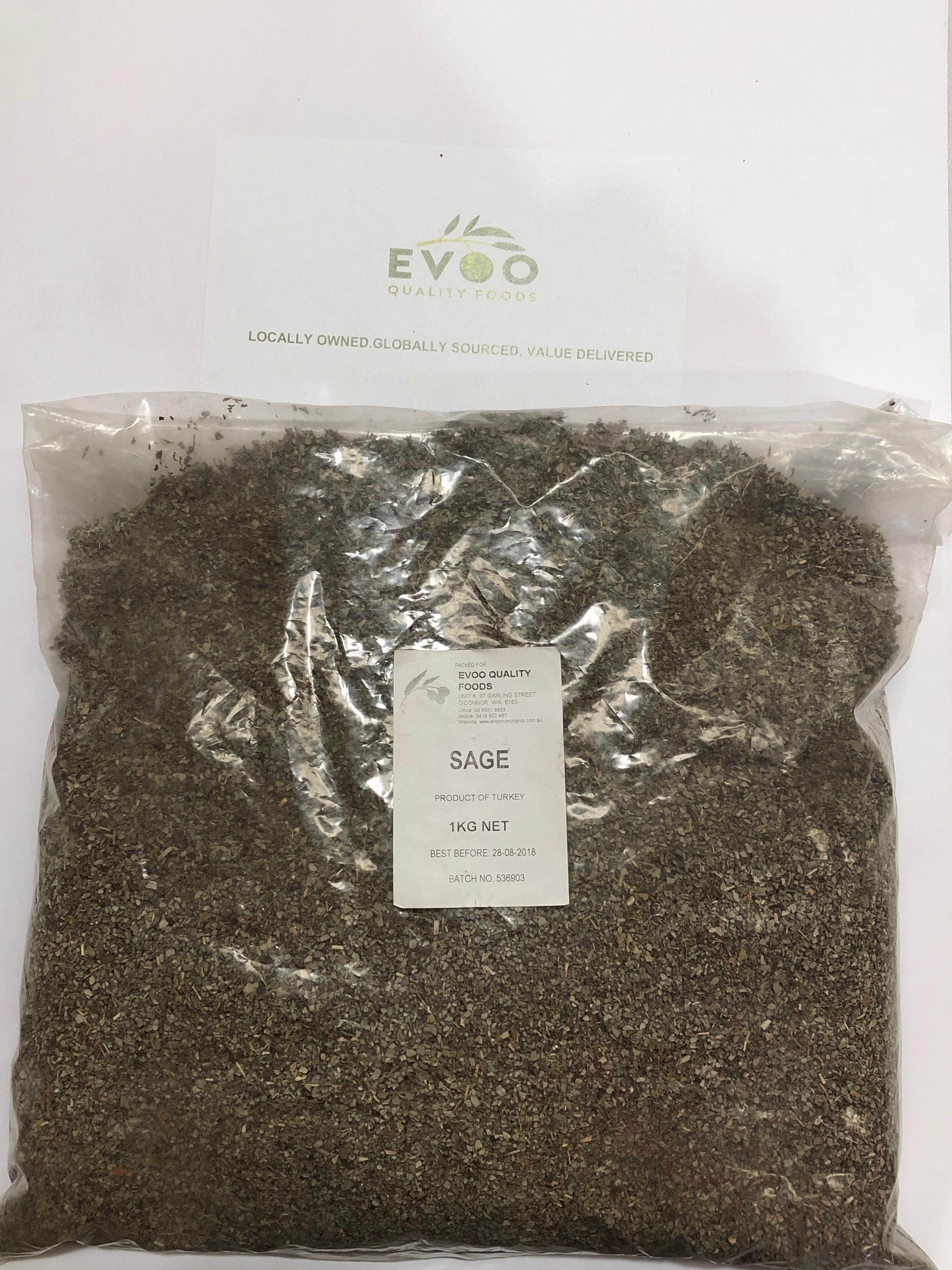 Sage Dried 1Kg  EVOO QF