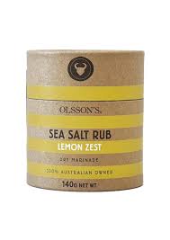 Sea Salt Rub Lemon Zest 140g Olssons