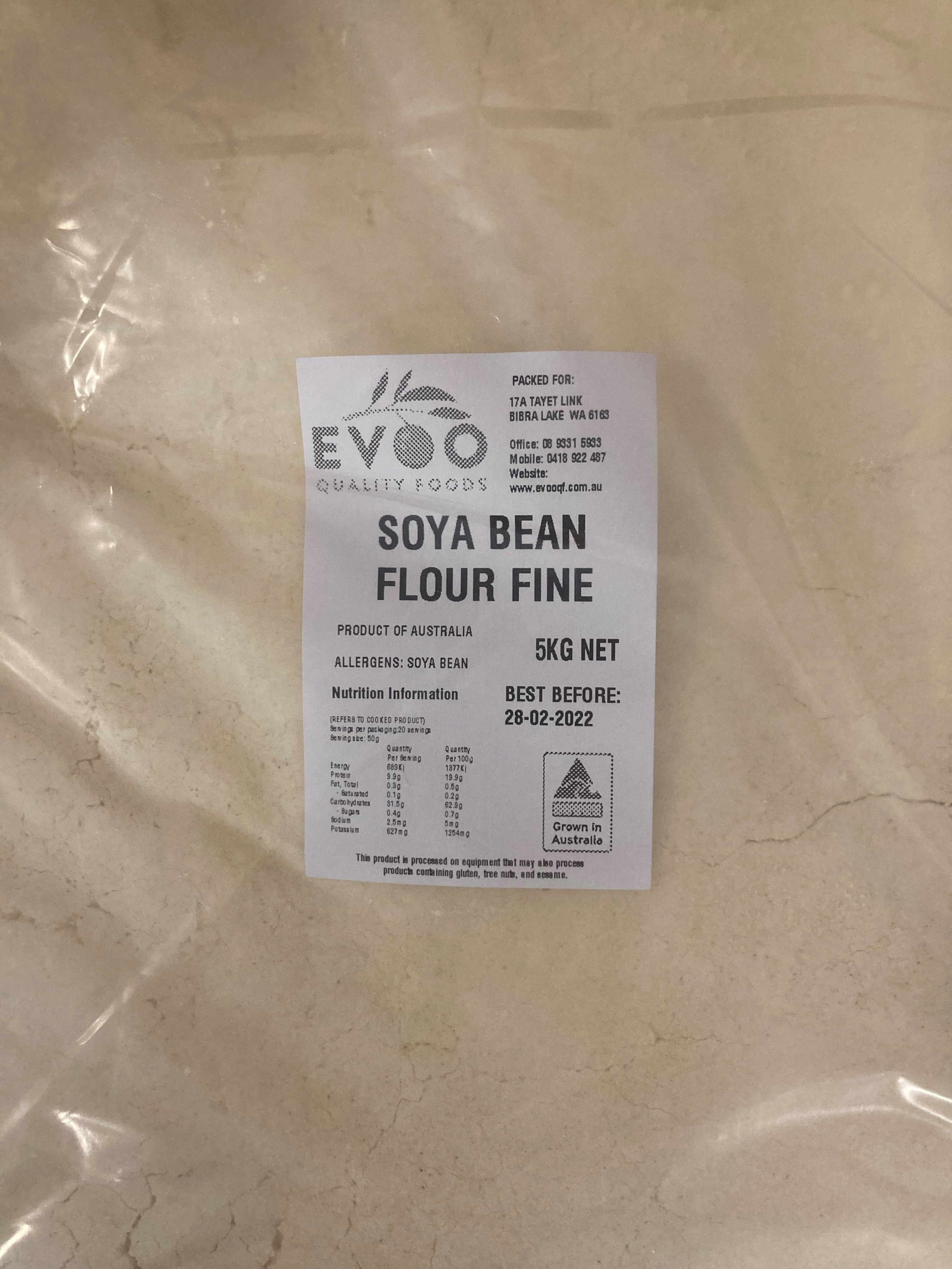 Soya Bean Flour Fine 5kg EVOO QF