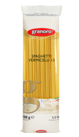 Spaghetti (Vermicelloni) Dried Pasta 500g Packet Granoro (12#)