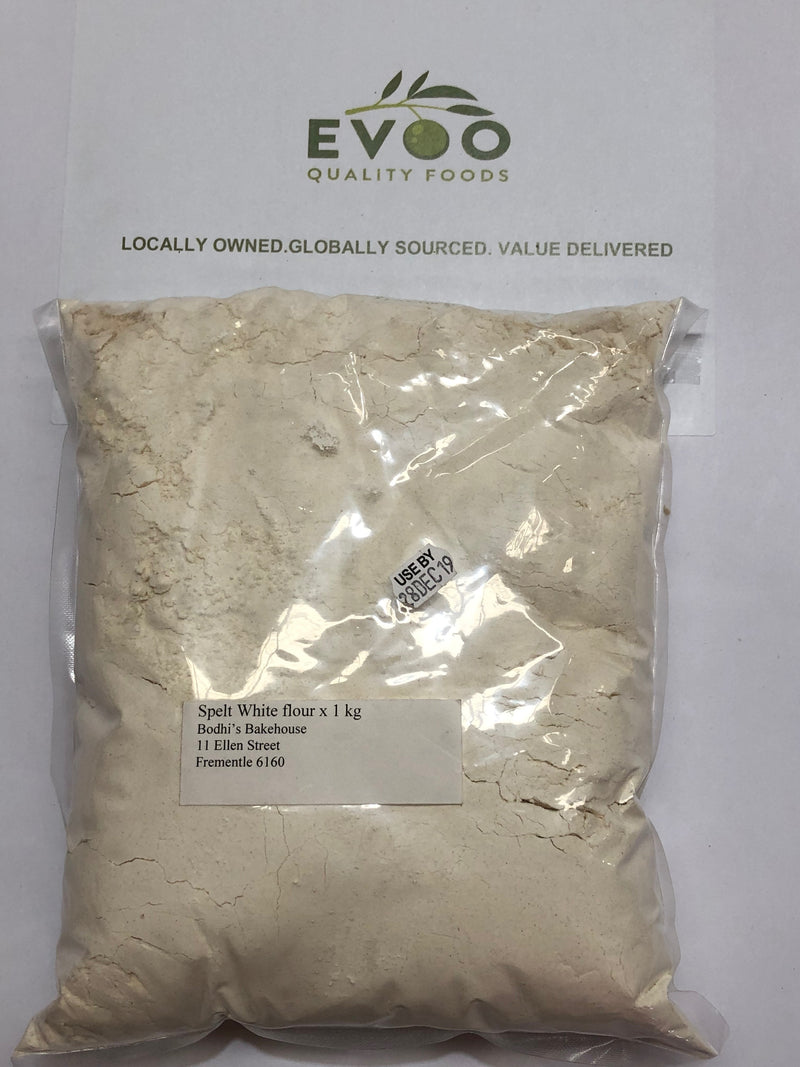 Flour Spelt Organic White 1kg Evoo QF