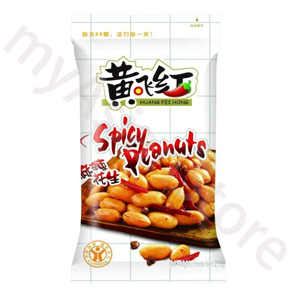 Spicy Hot Peanuts (210g x 16) Carton Huang Fei Hong