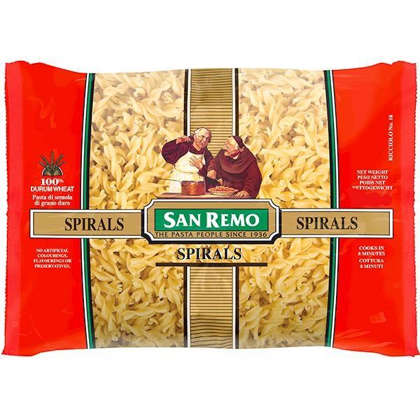 Pasta Spiral Dried 5kg Bag San Remo (#55)