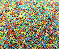 Rainbow Sprinkles 100's & 1000's Non Pareils (1.5kg Packet ) Dollar Sweets