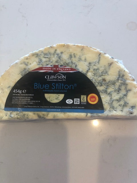 Blue Cheese Stilton Half Moons 454gms Clawson