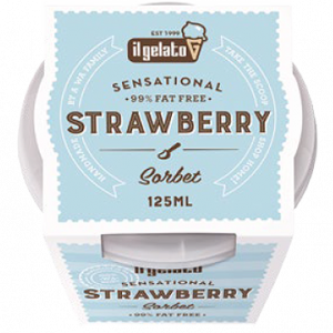 Sensational Strawberry Sorbet 125ml Vegan (Pre Order) Il Gelato