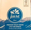 Toilet Tissue Premium 400 2ply 48 Rolls/Carton Pure