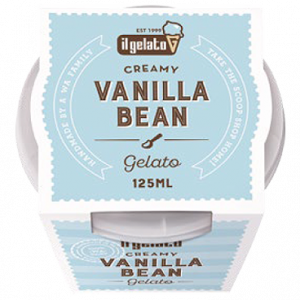 Ice Cream Madagascan Vanilla Bean 12 x 125ml Carton Il Gelato (Pre Order)