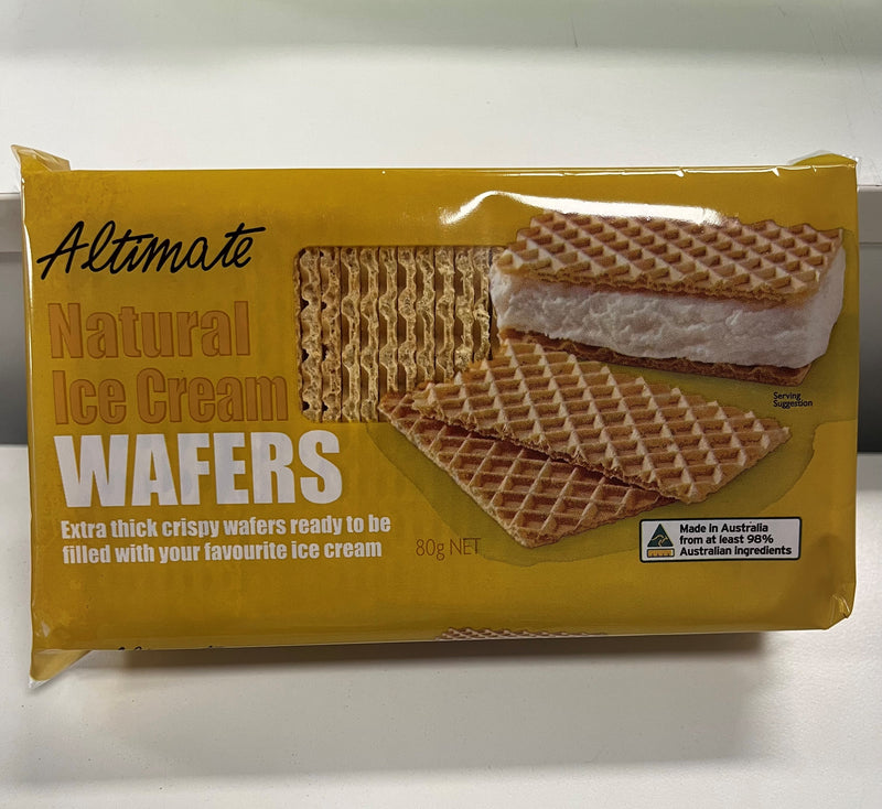Natural Ice Cream Wafers 80g Packet Altimate