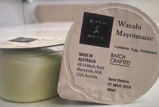 Wasabi Mayonnaise 90x50g Portion Control Carton Birch & Waite