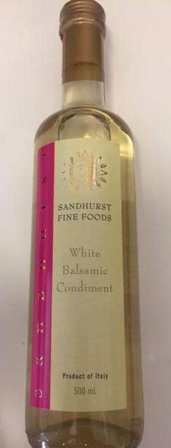 Balsamic White Vinegar 500ml Bottle Sandhurst