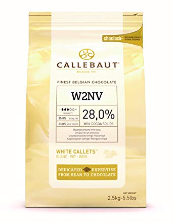 White Chocolate Callets Belgian 28% 2.5kg Callebaut