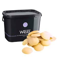 Weiss Nevea White Chocolate Couverture buttons 29% 5kg  (Pre Order 3 Days)