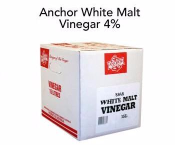White Malt Vinegar (4%) 15lt BIB Anchor (08819)