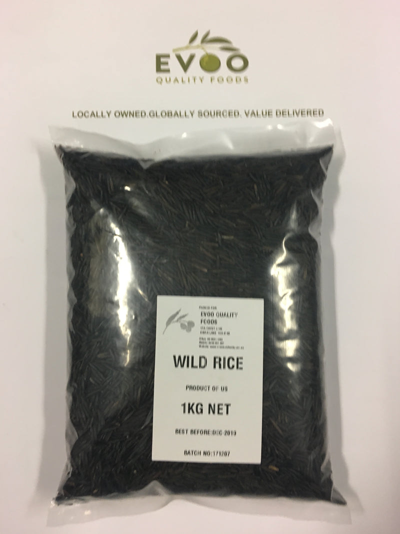 Wild Rice USA Grade 1 1kg Bag Evoo QF