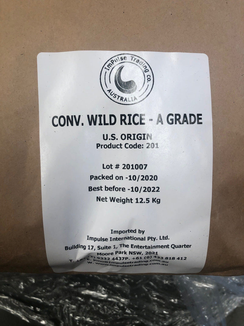 Wild Rice USA 12.5kg bulk bag Evoo QF